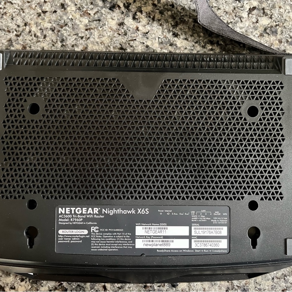 Netgear Nighthawk X6S wireless router